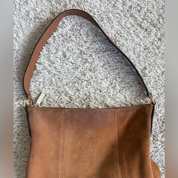 Michael Kors Brown Suede Shoulder Bag - Picture 3 of 6